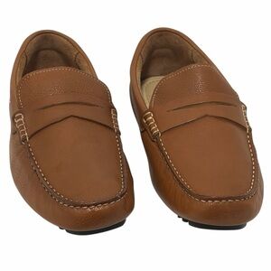 Nordstrom’s Men’s Brown Leather Driving Penny Loafer Moccasins  - NWT - 9.5